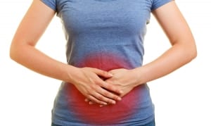 woman with abdominal pain
