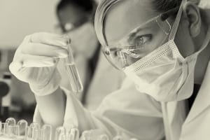 woman in a laboratory